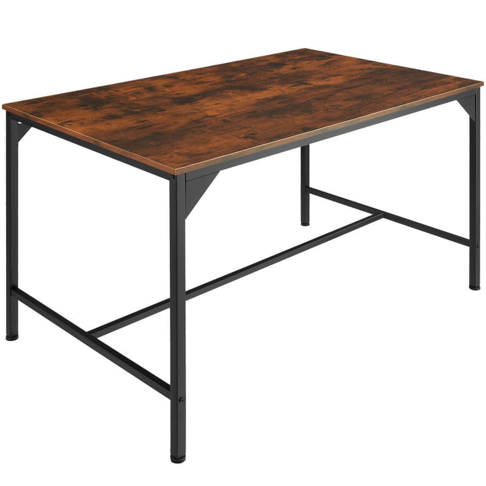 tectake Jedálenský stôl Belfast 120x75x75cm - Industrial tmavé drevo